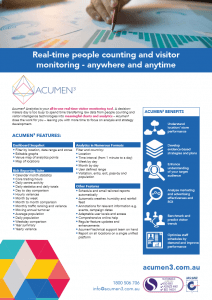 Acumen3 features and benefits